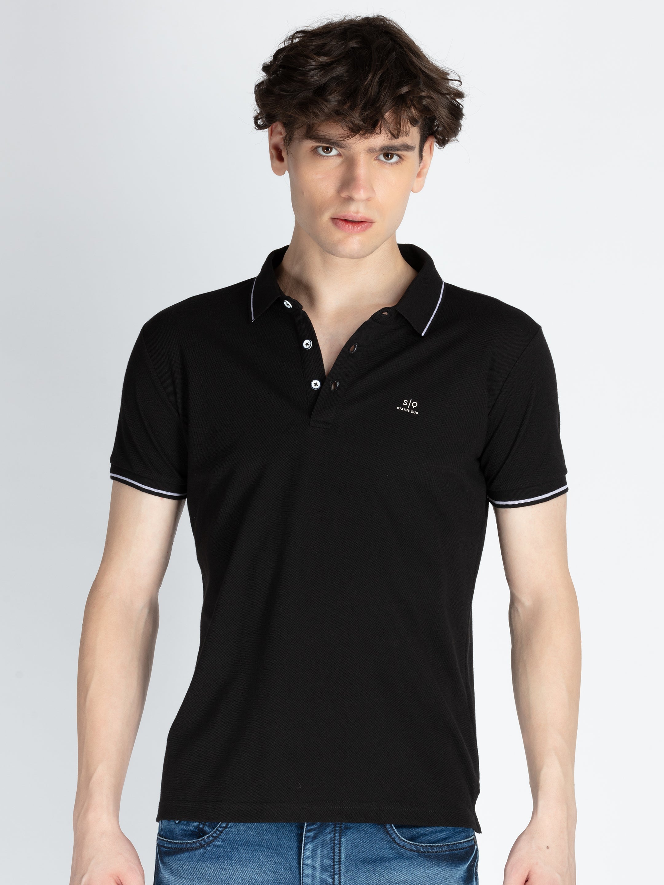 Status Quo |Men's Printed Polo T-shirt - S, M, L, XL, XXL Status Quo |Men's Printed Polo T-shirt - S, M, L, XL, XXL