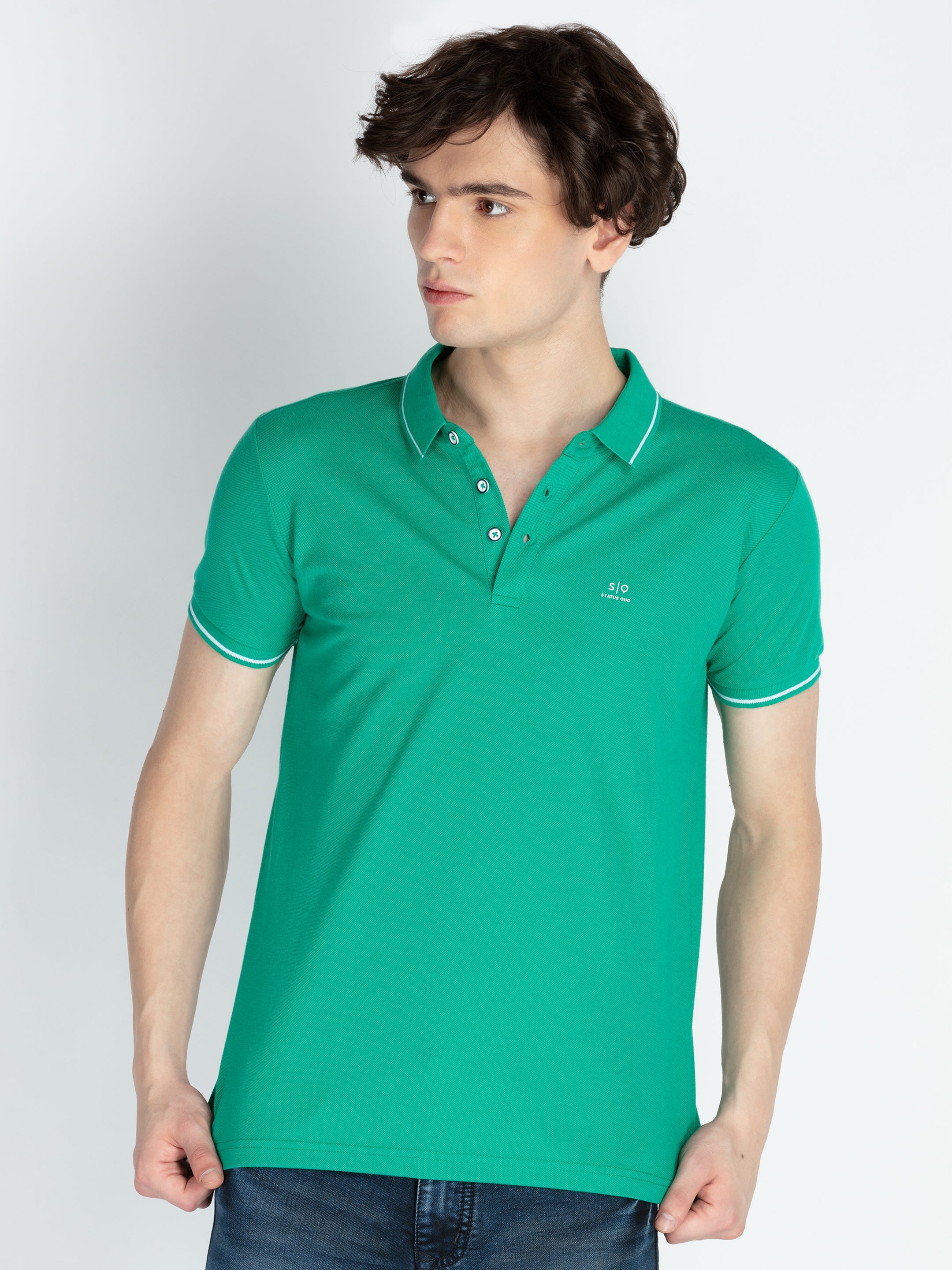 Status Quo |Men's Printed Polo T-shirt - S, M, L, XL, XXL Status Quo |Men's Printed Polo T-shirt - S, M, L, XL, XXL