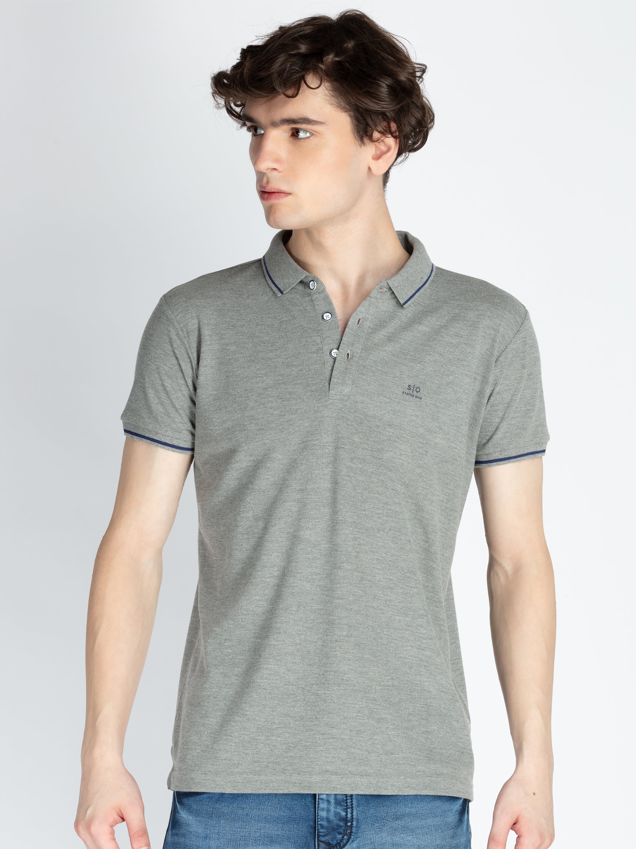 Status Quo |Men's Printed Polo T-shirt - S, M, L, XL, XXL Status Quo |Men's Printed Polo T-shirt - S, M, L, XL, XXL