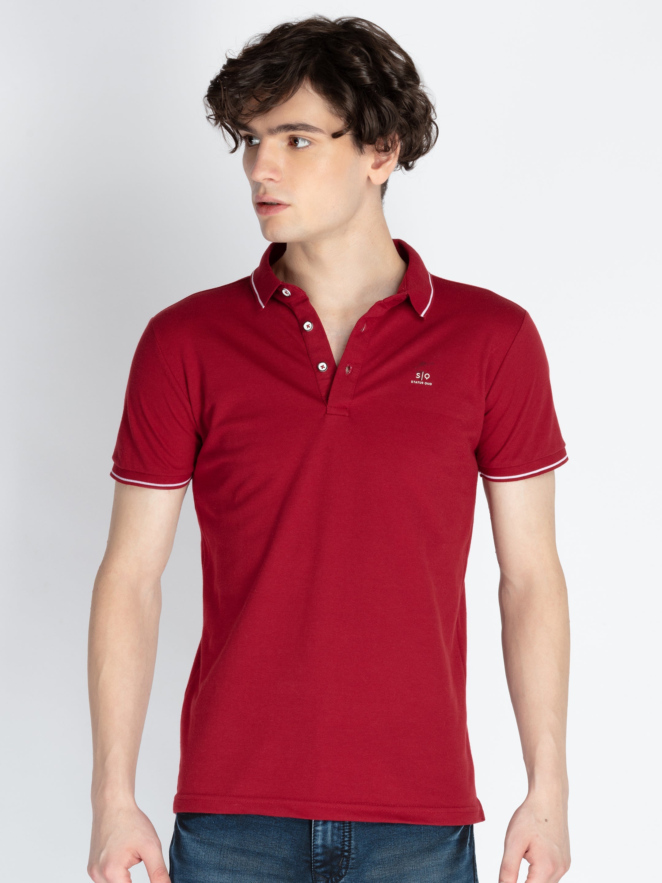 Status Quo |Men's Printed Polo T-shirt - S, M, L, XL, XXL Status Quo |Men's Printed Polo T-shirt - S, M, L, XL, XXL