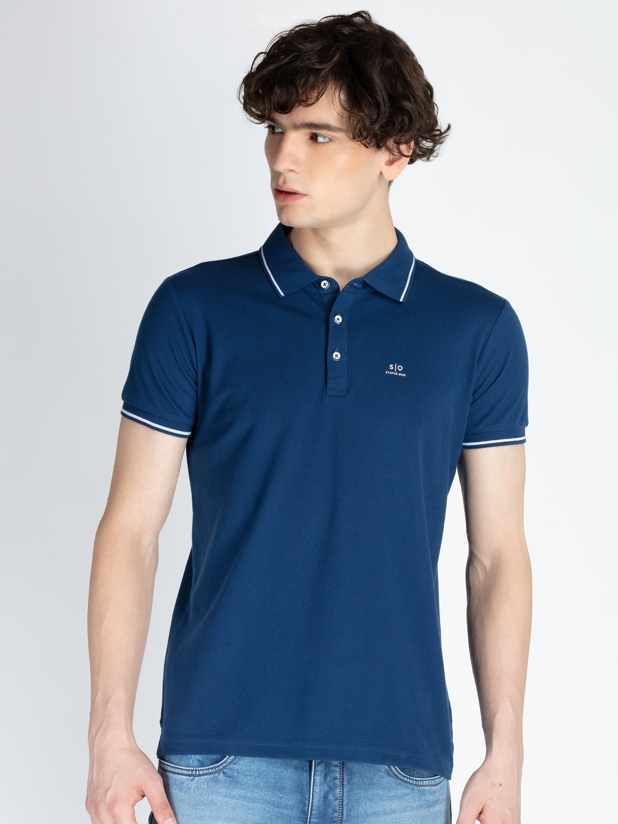 Status Quo |Men's Printed Polo T-shirt - S, M, L, XL, XXL Status Quo |Men's Printed Polo T-shirt - S, M, L, XL, XXL