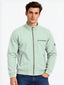 Sage Green High-Neck Zip-Up Jacket