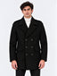 Black Double-Breasted Overcoat