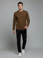 Solid Textured Sweatshirt