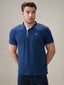 Status Quo Men's Solid Regular Fit Polo T-Shirt with Tipped Collar and Button Closure