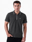 Solid Brand Logo Zipper Closure Regular Fit Polo T-shirt