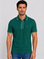 Solid Contrast Tipped Polo T-shirt