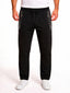 Black Textured Track Pants