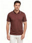 Brick Textured Contrast Trim Polo T-Shirt