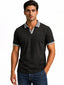 Black Textured Polo T-Shirt