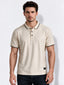 Men's Blend Jacquard Polo Collar Regular Fit T-Shirt