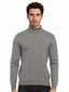 Mens Solid High Neck Sweater