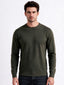 Men's Solid Round Neck Blended Regular Fit Sweater