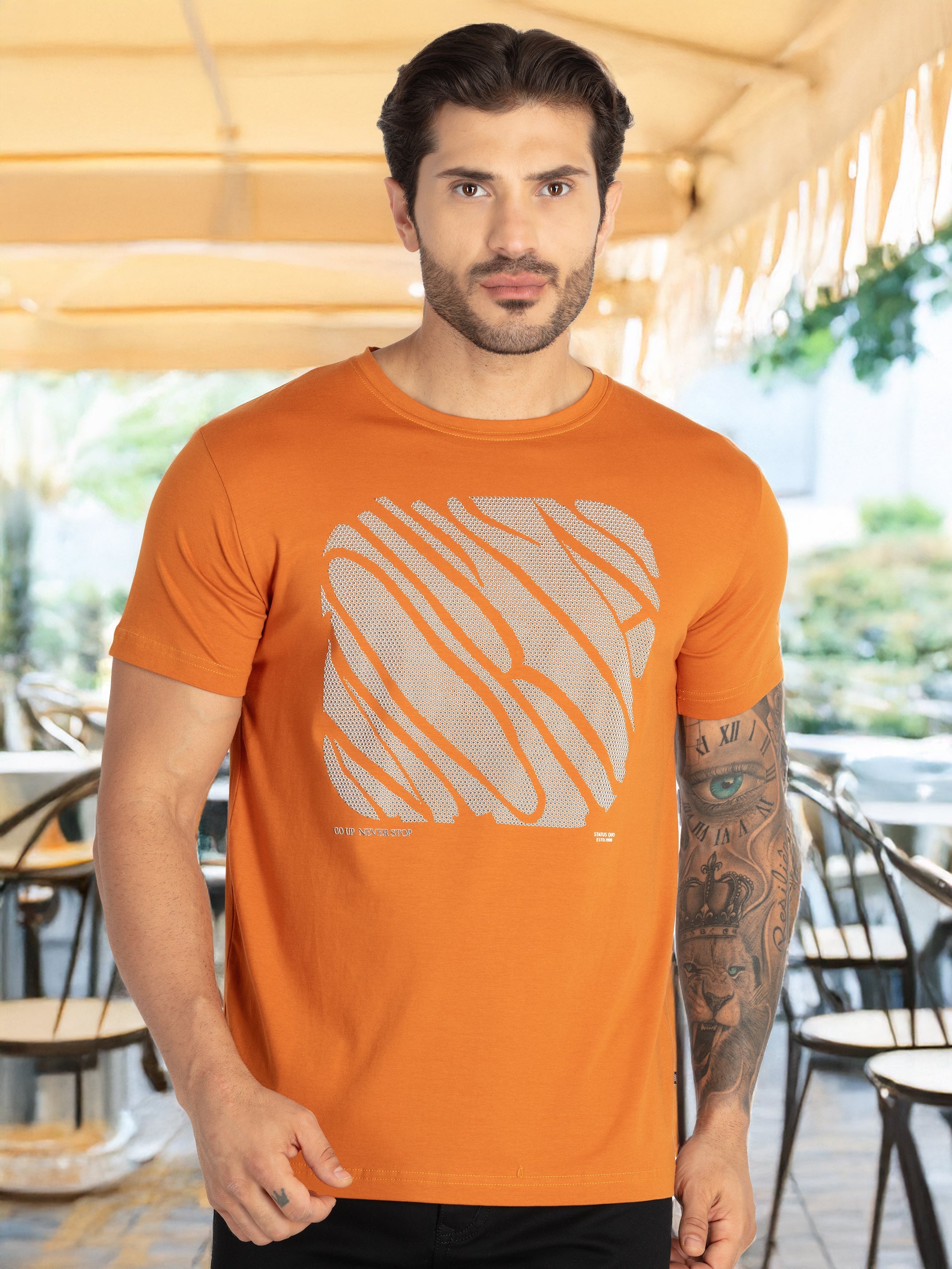 Status Quo |Men's Printed T-shirt - S, M, L, XL, XXL Status Quo |Men's Printed T-shirt - S, M, L, XL, XXL