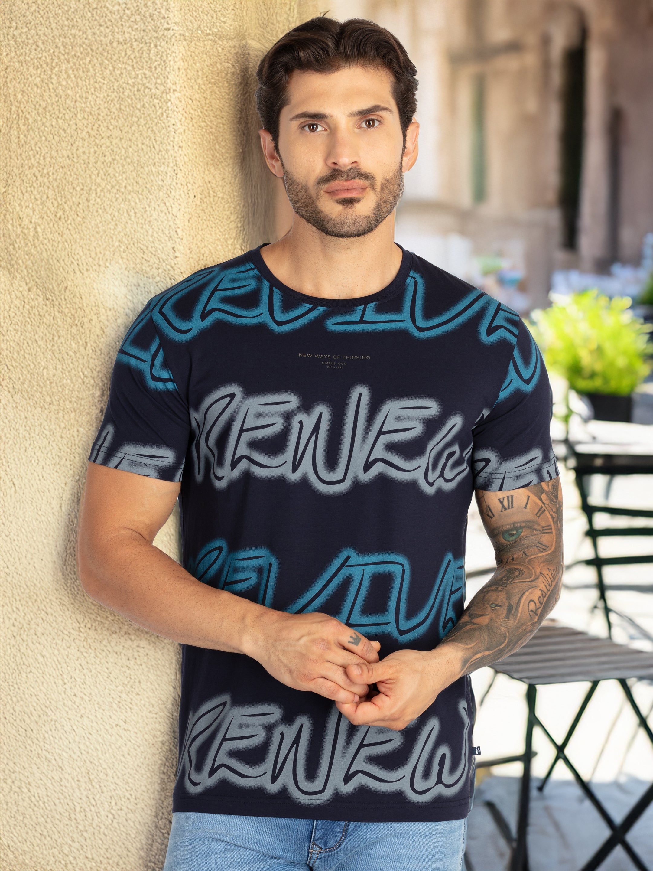 Status Quo |Men's Printed T-shirt - S, M, L, XL, XXL Status Quo |Men's Printed T-shirt - S, M, L, XL, XXL
