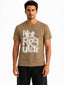 Distressed Typography Printed T-shirt