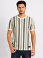 Vertical Striped Round Neck T-shirt