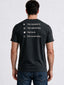 Black Regular Fit Printed Tshirt