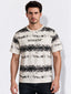 Men's Blended Printed Round Neck Regular Fit T-Shirt