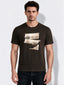 Men's Cotton Blend Printed Round Neck Regular Fit T-Shirt