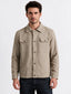 Men's Polyester Solid Regular Fit Long Sleeve Shacket