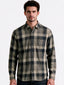 Black Checked Regular Fit Tshirt
