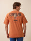 Status Quo Men's Printed Round Neck Half Sleeves Oversized T-shirt
