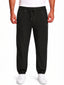 Black Textured Jogger Pants