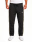 Black Relaxed Fit Textured Track Pants