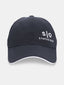 black embroidered cap