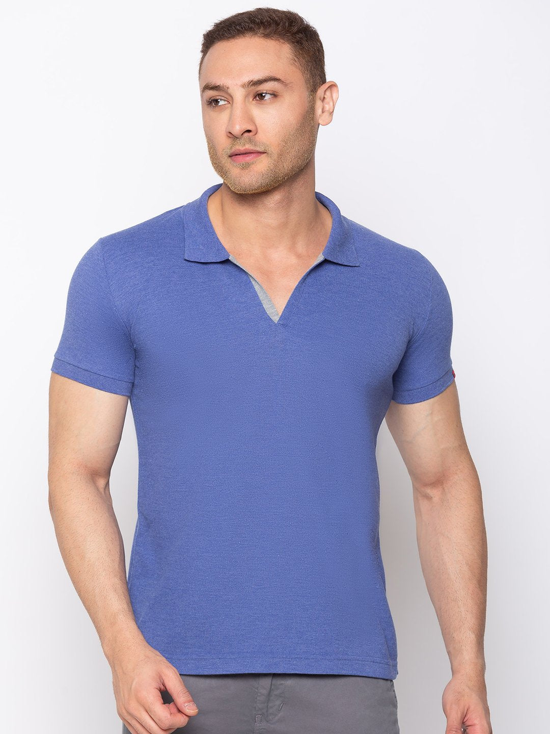 Ink Blue Mel polo t shirt Ink Blue Mel polo t shirt