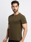 Mens Basic Taperd Fit Round Neck T-Shirt