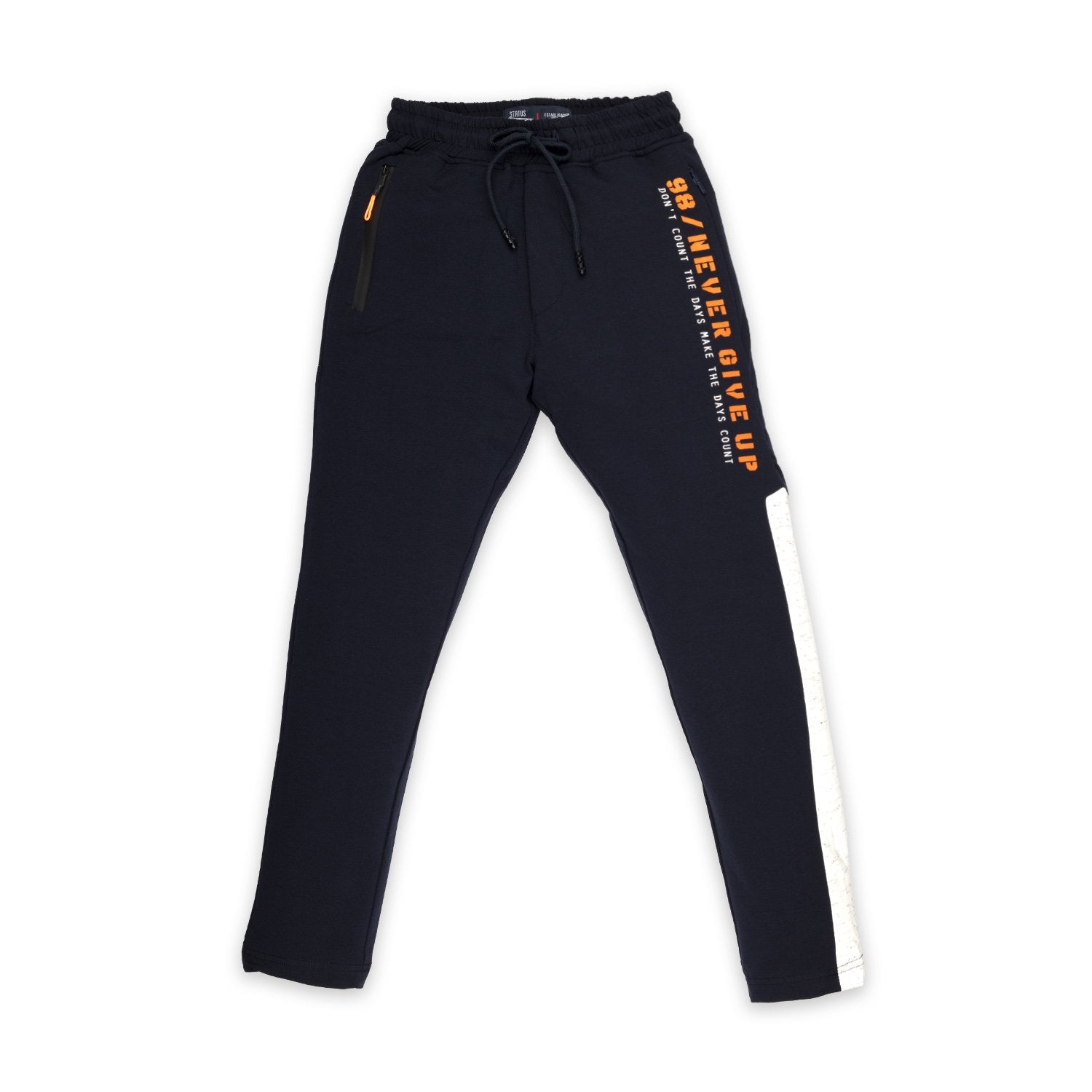 Kids Solid Track Pants 24 NAVY KD-TRK-2739-NAVY - Main Image