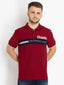 Printed polo t shirt