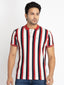 Striped polo t shirt