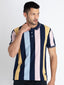 Striped polo t shirt