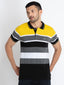 Striped polo t shirt