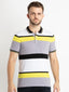 Striped polo t shirt