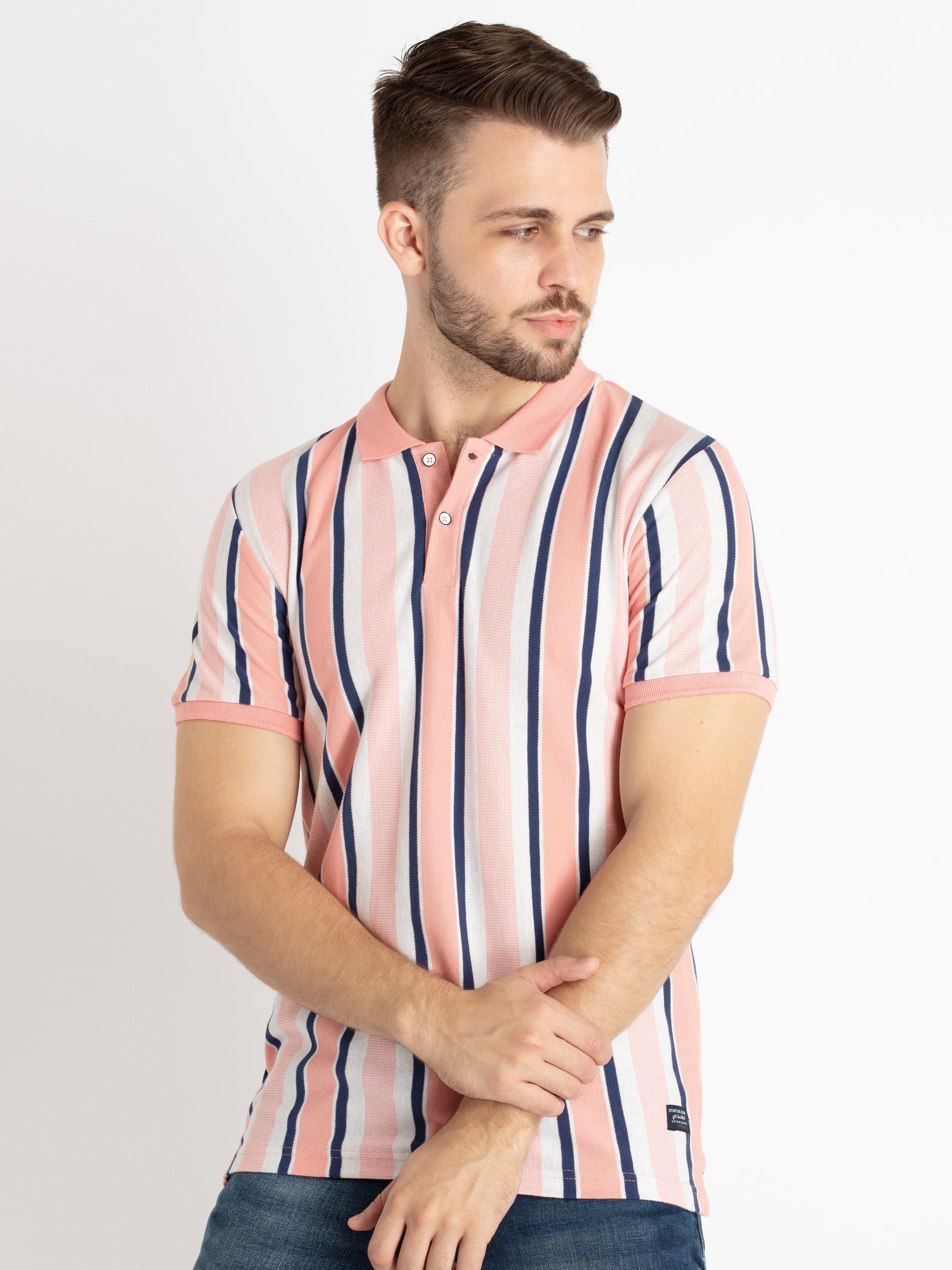 Striped polo t shirt Striped polo t shirt
