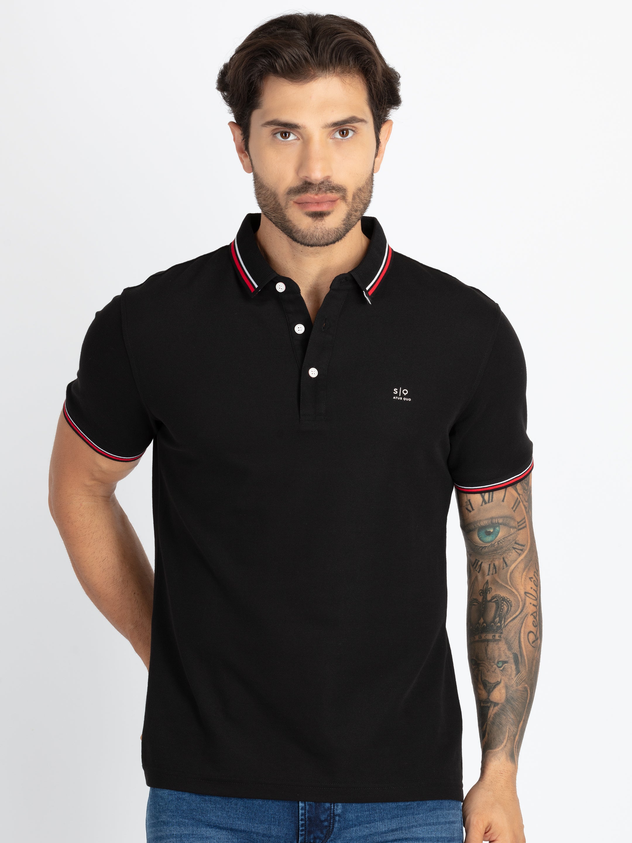 Status Quo |Men's Printed Polo T-shirt - S, M, L, XL, XXL Status Quo |Men's Printed Polo T-shirt - S, M, L, XL, XXL