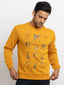 Status Quo |Printed Regular Fit Hooded Sweatshirt - 3XL, 4XL, 5XL