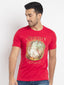 Status Quo |Printed Regular Fit Round Neck T-shirt - 3XL, 4XL, 5XL