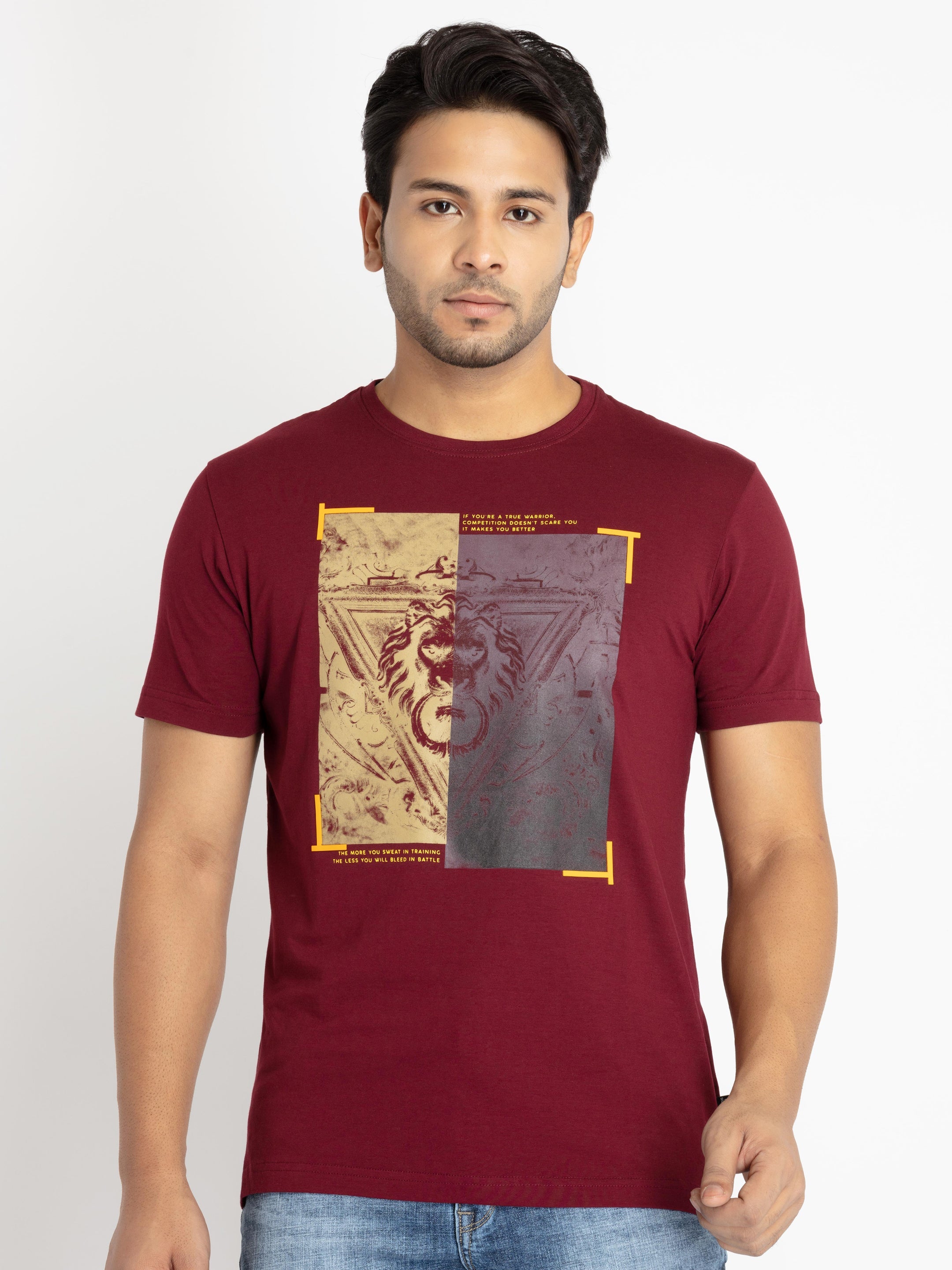Status Quo |Men's Solid T-shirt - 3XL, 4XL, 5XL