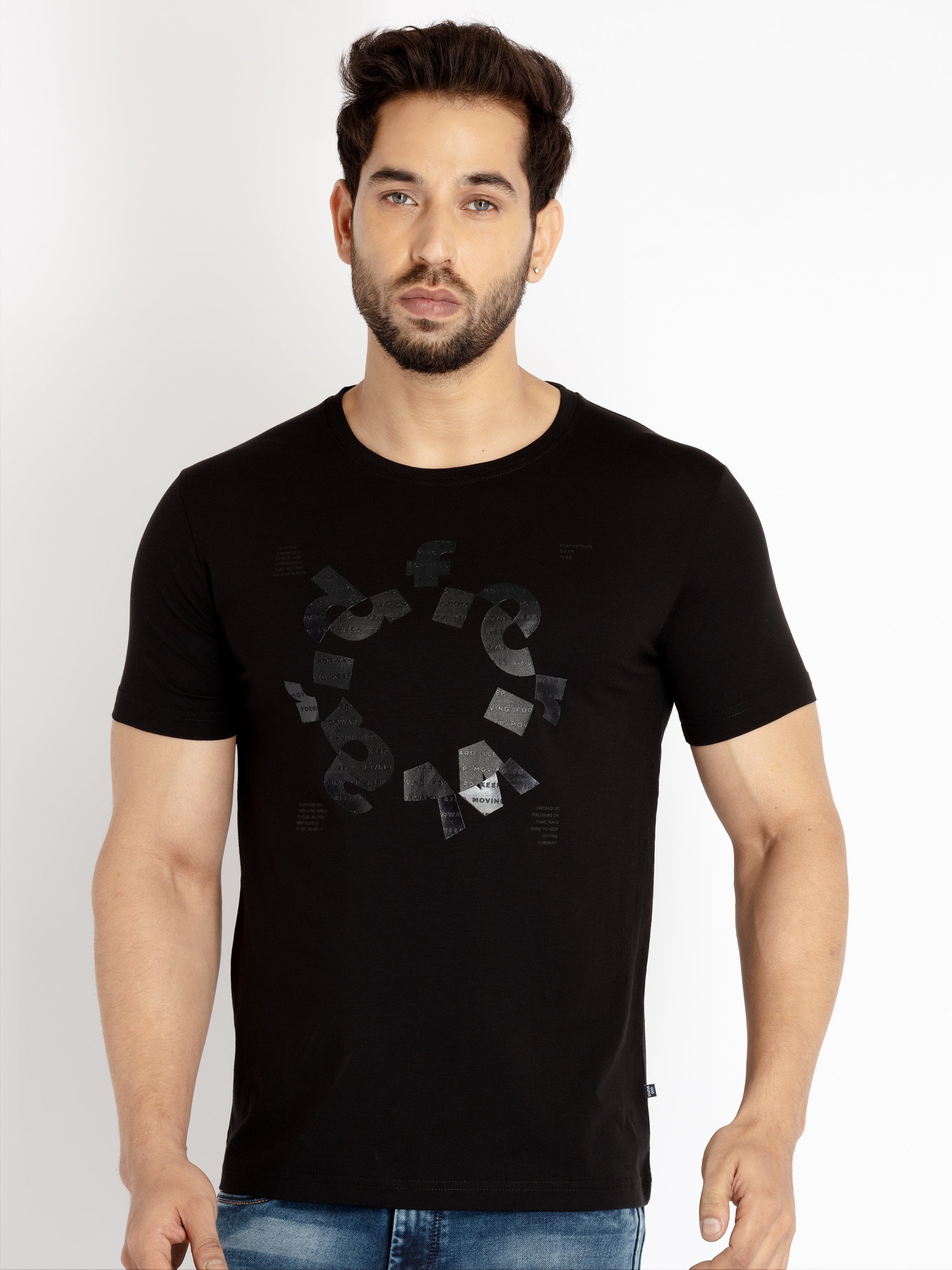 Black Shirt Xl MuscleBlaze Z-Verse T-Shirt