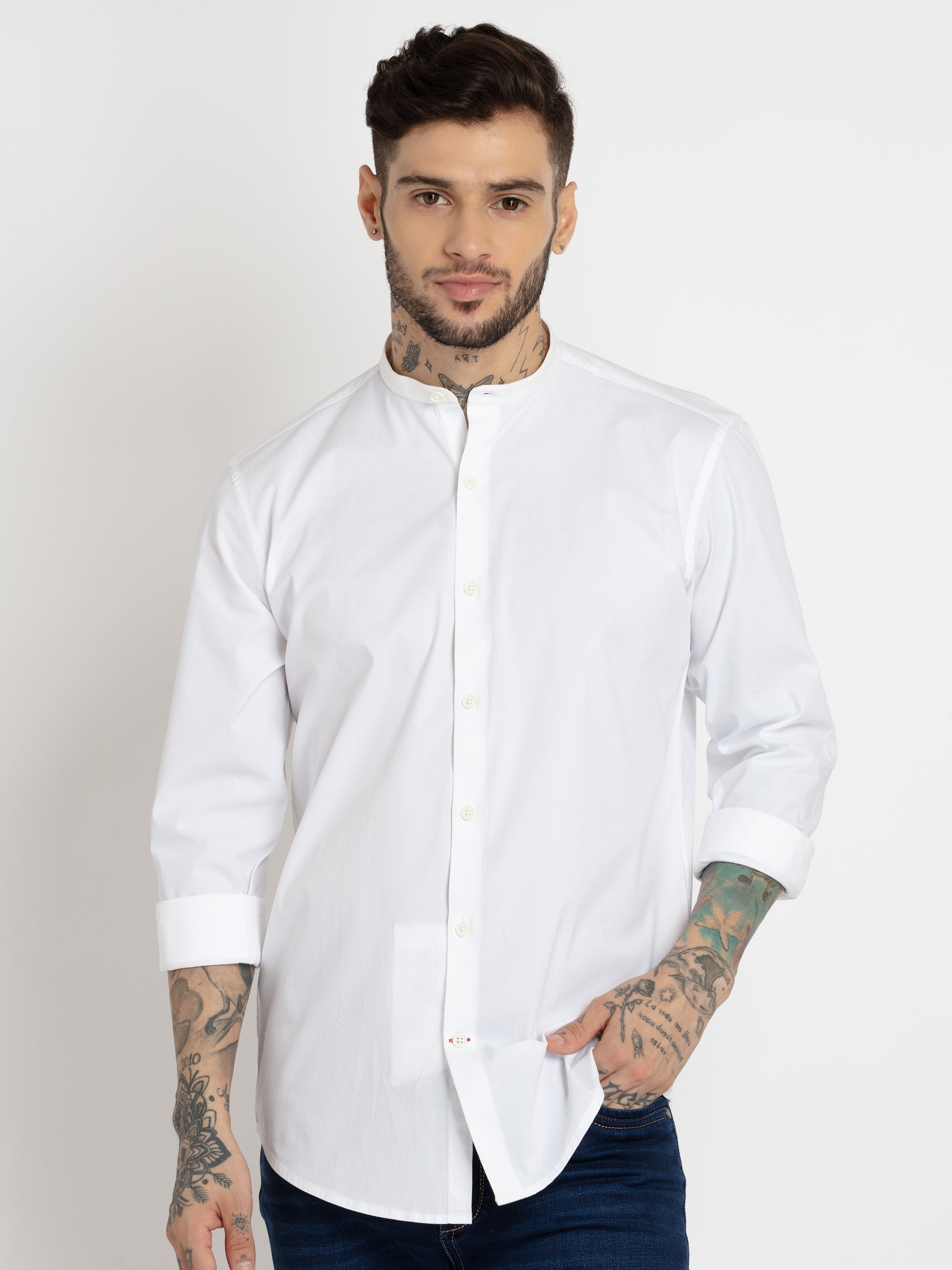 solid shirts for men