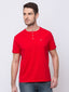 Status Quo |BRICK RED Henley Neck T-Shirt - M, L, XL, XXL