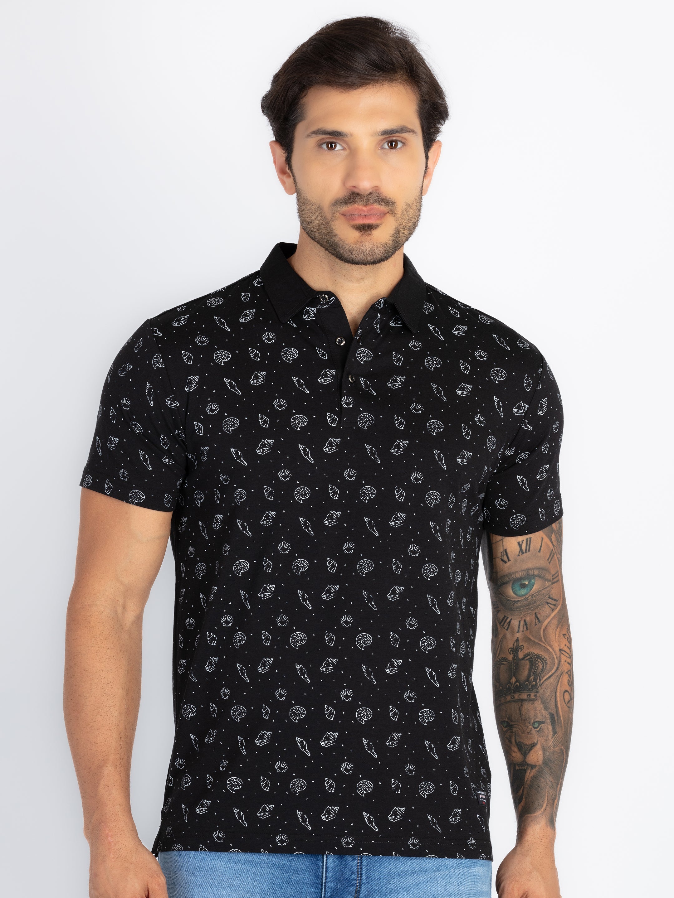 Status Quo |Men's Printed Polo T-shirt - S, M, L, XL, XXL Status Quo |Men's Printed Polo T-shirt - S, M, L, XL, XXL