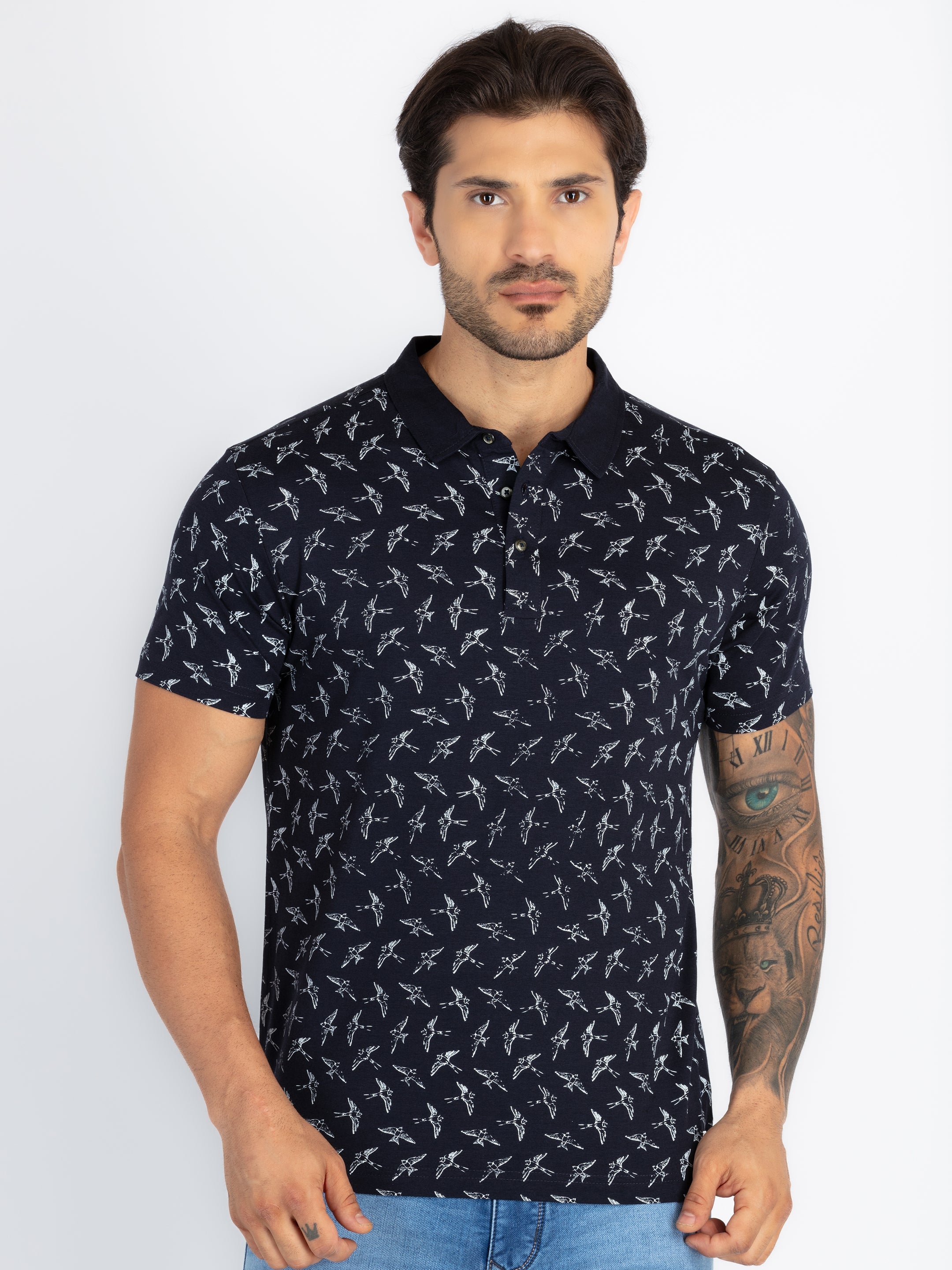 Status Quo |Men's Printed Polo T-shirt - S, M, L, XL, XXL Status Quo |Men's Printed Polo T-shirt - S, M, L, XL, XXL