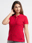 Women's Printed Polo T-Shirt