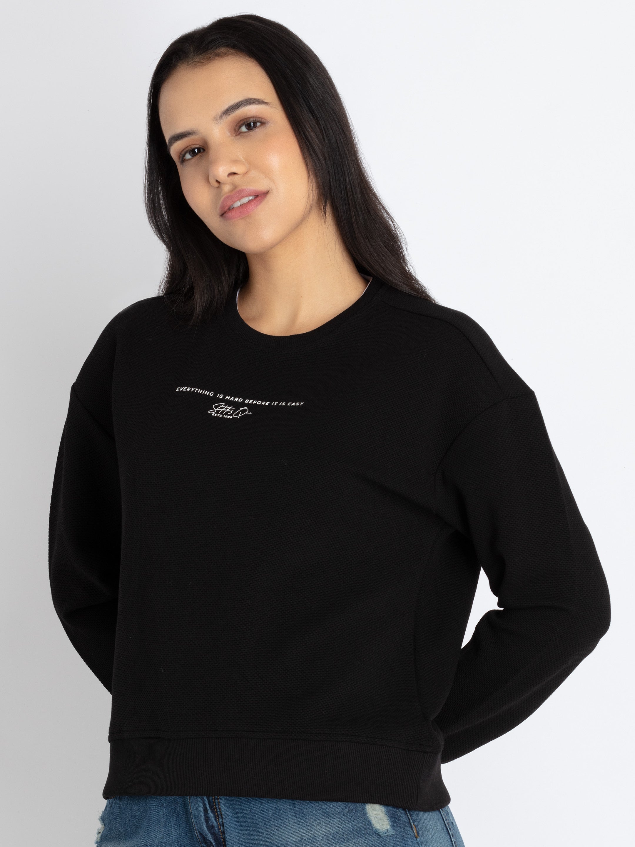 solid sweatshirt for women